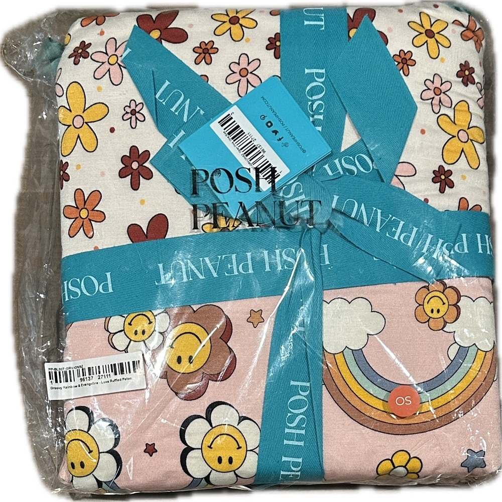 Posh Peanut Groovy Rainbow & Evangeline Luxe Ruffled Patoo